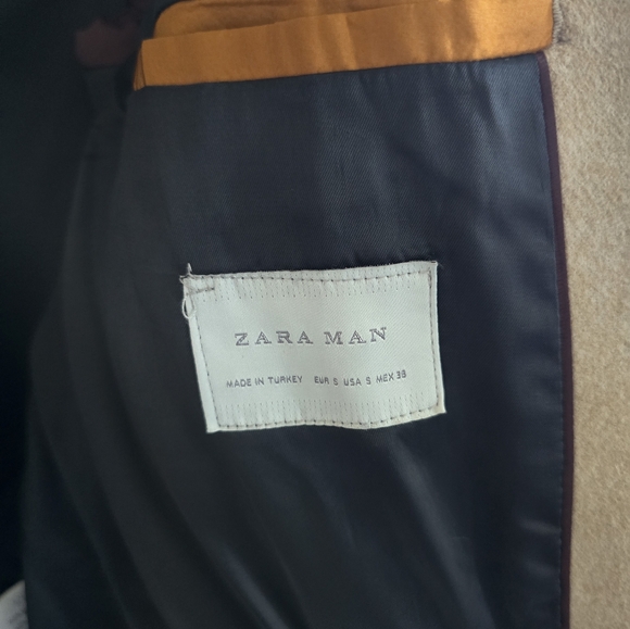 Zara Beige Men's Trench Coat - Picture 4 of 4